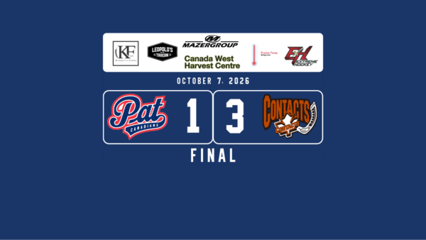 Pat Canadians Push Hard, Fall 3-1 to Contacts